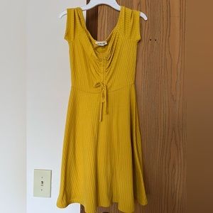 Yellow skater dress